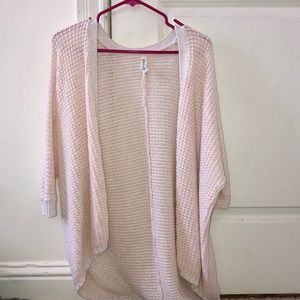 Aeropostale cream-light pink cardigan